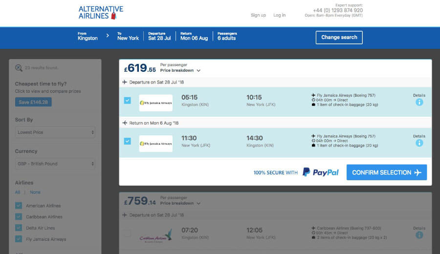 Group Bookings Step 2