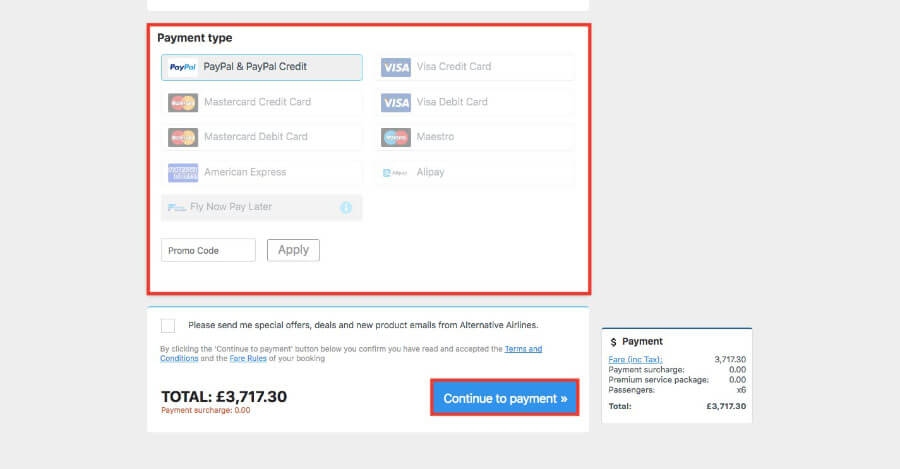Group Bookings Step 5